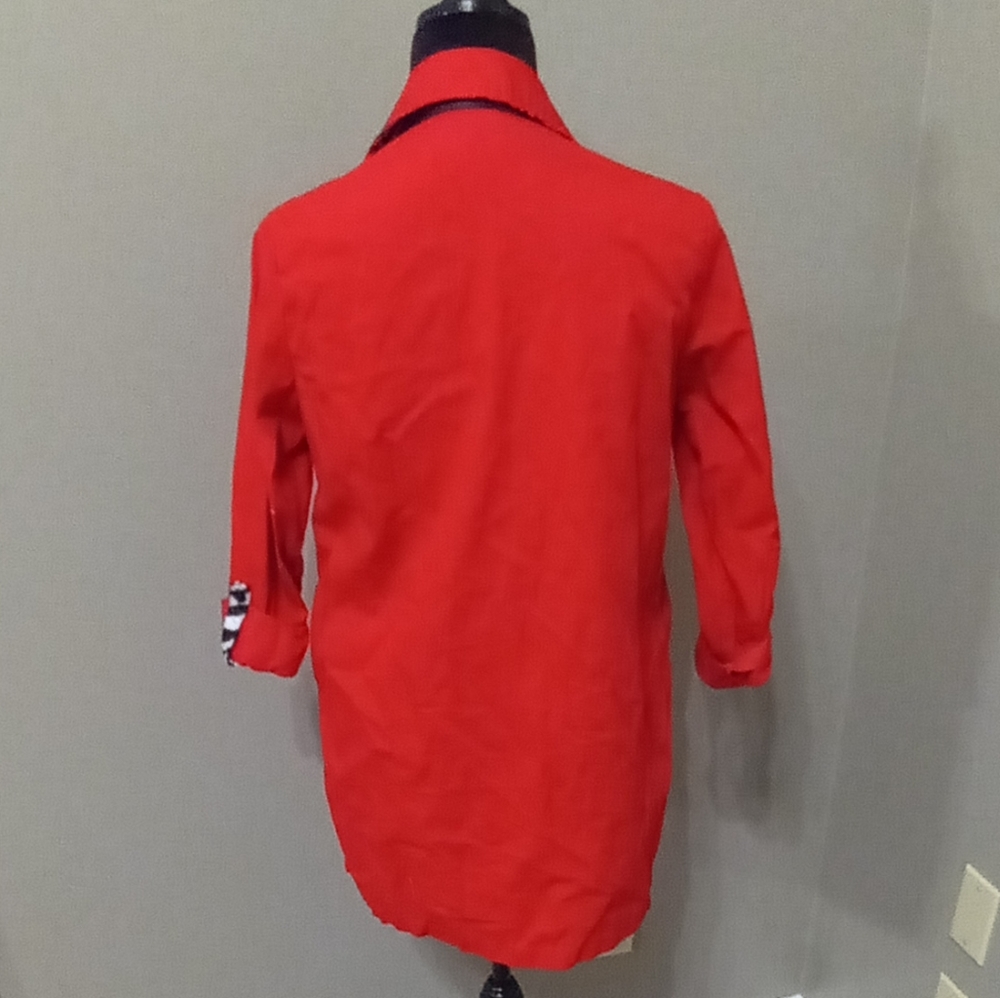 Berek Red Santa Button Down Shirt - Picture 4 of 5